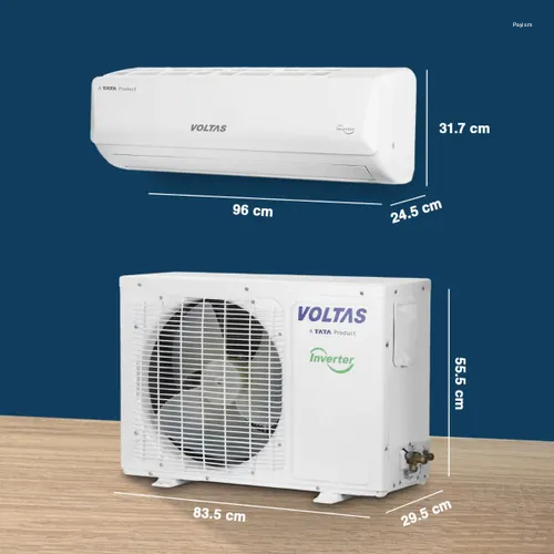 Voltas Split Air Conditioner, 1.5 Ton, 5 Star - 185INV Vertis Elite Gold
