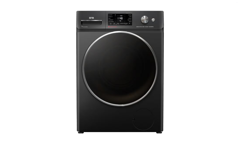 IFB Executive BXN 9014K 9 Kg Black 1400 RPM Front Load Washing Machine with AI Technology, Wi‑Fi, Voice Control & Power Steam