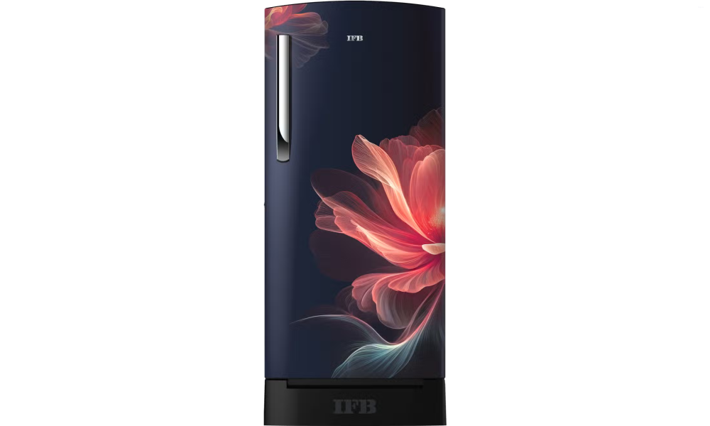 IFB Advance-Cool 187 L 5 Star Direct Cool Refrigerator, Flower Pattern, CORAL JOY BLUE + BLACK PED, Inverter Compressor 2026
