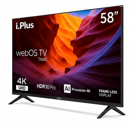 I Plus 58 Inch 4K UHD Smart LED TV (webOS TV ThinQ)