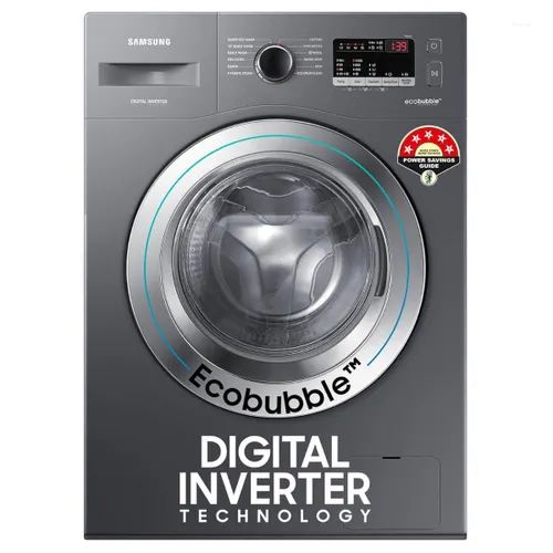 Samsung 7 kg 5 star, EcoBubble Technology, Hygiene Steam Digital Inverter Fully Automatic Front Load with In-built Heater Grey (WW70R22EK0X/TL)