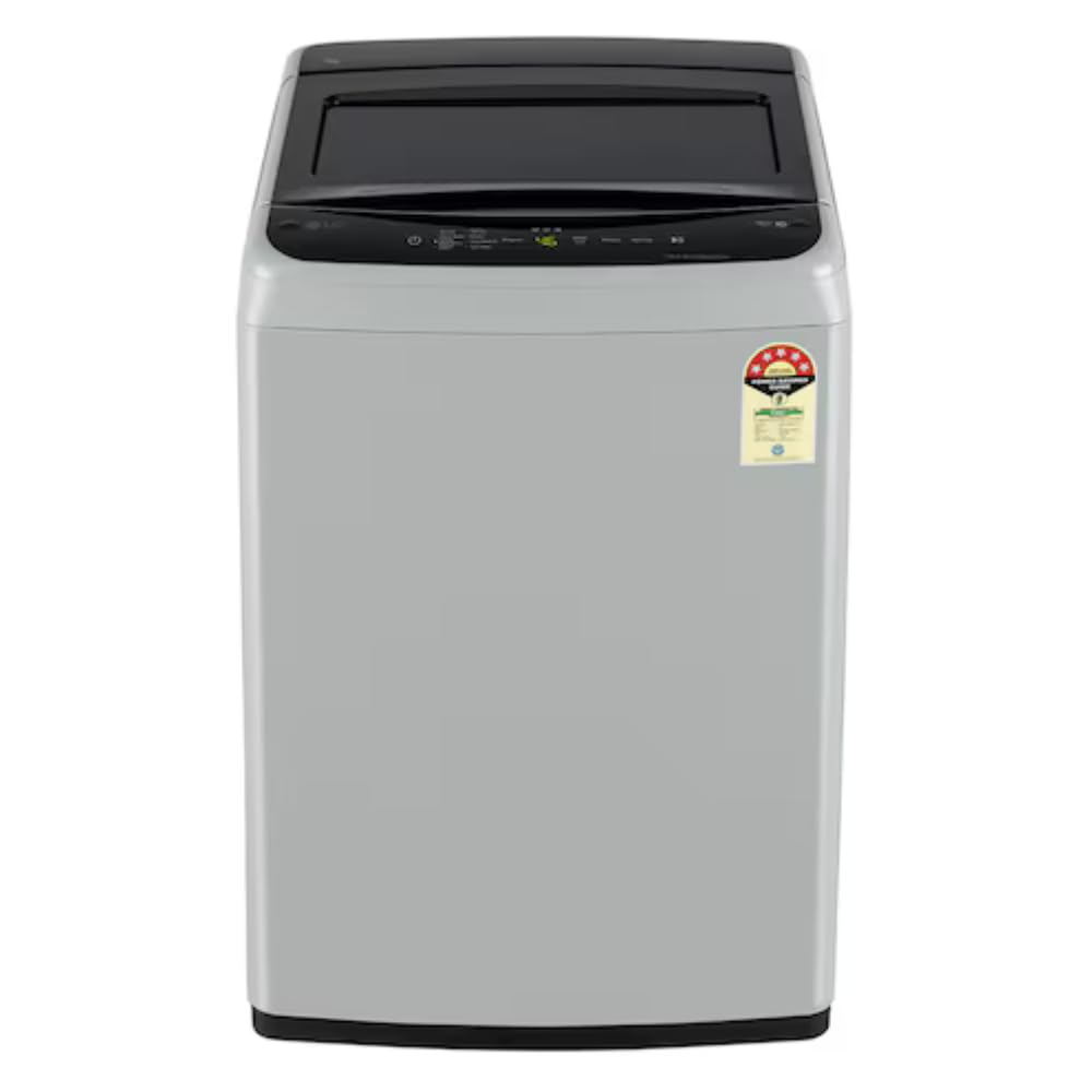 LG 7Kg Top Load Washing Machine T70VBSF1Z | Smart Inverter Motor | TurboDrum™ Wash | 5 Star Energy Rating | Soft Closing Door | Middle Free Silver