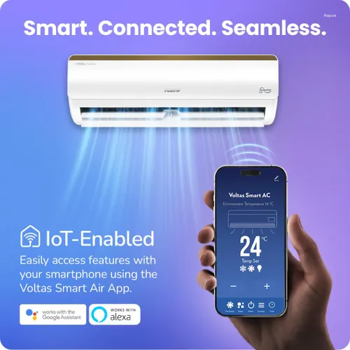 Voltas Split Air Conditioner, 1.5 Ton, 5 Star - 185INV Vertis Elite Gold