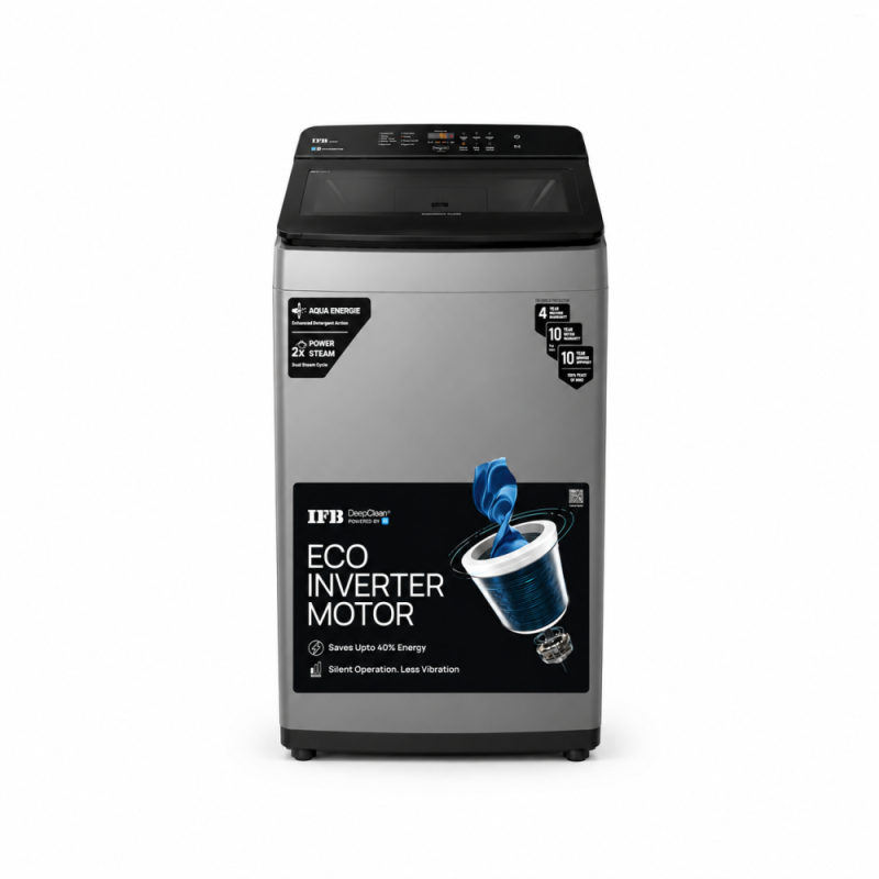 IFB 7 Kg 5 Star DeepClean® Top Load Washing Machine | AI Powered | Eco Inverter | Anthracite Grey | TL701AG1ID