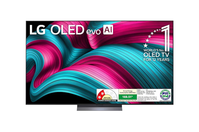 LG OLED evo AI 121cm (48) TV (C5), a9 Gen8 AI Processor 4K, VRR 144Hz Refresh Rate, Dolby Vision & Atmos 2025