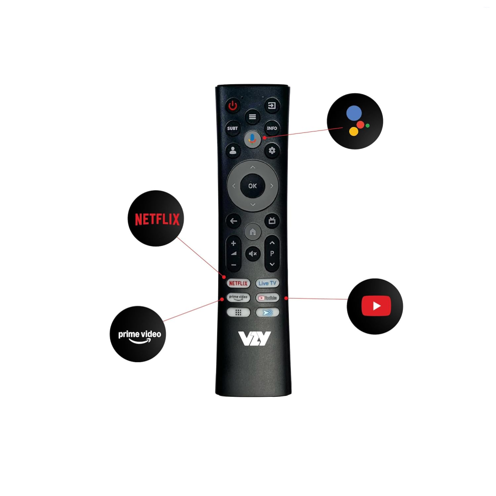 VZY TV 43 Inch 4K UHD Smart TV