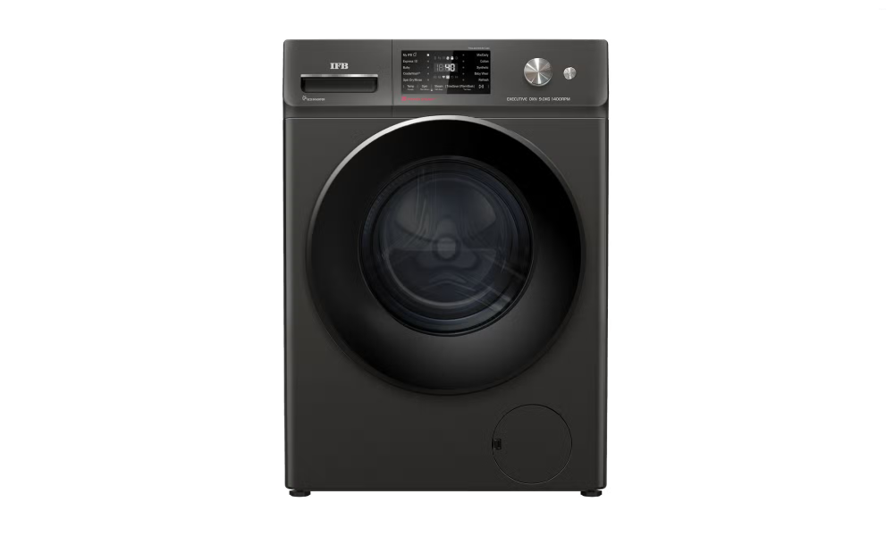 IFB Executive OXN 9014K 9 Kg Onyx 1400 RPM Front Load Washing Machine with AI Technology, Wi‑Fi, Voice Control & Power Steam