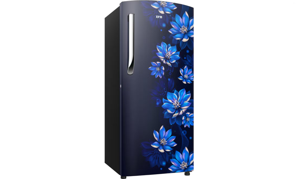 IFB Metal-Cool 187 L 3 Star Direct Cool Refrigerator, Flower Pattern, LUSH BLUSH BLUE, Fixed Speed Compressor 2025