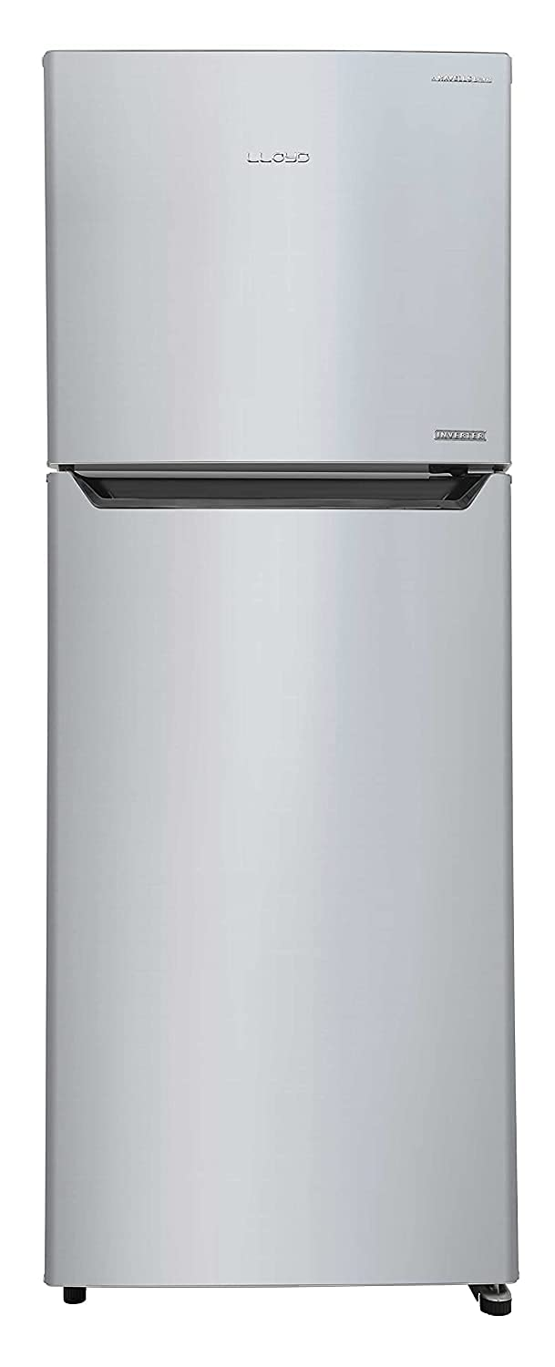 Lloyd 310 L 2 Star Inverter Frost Free Double Door Refrigerator (GLFF312AHGT1PB, Hairline Grey)
