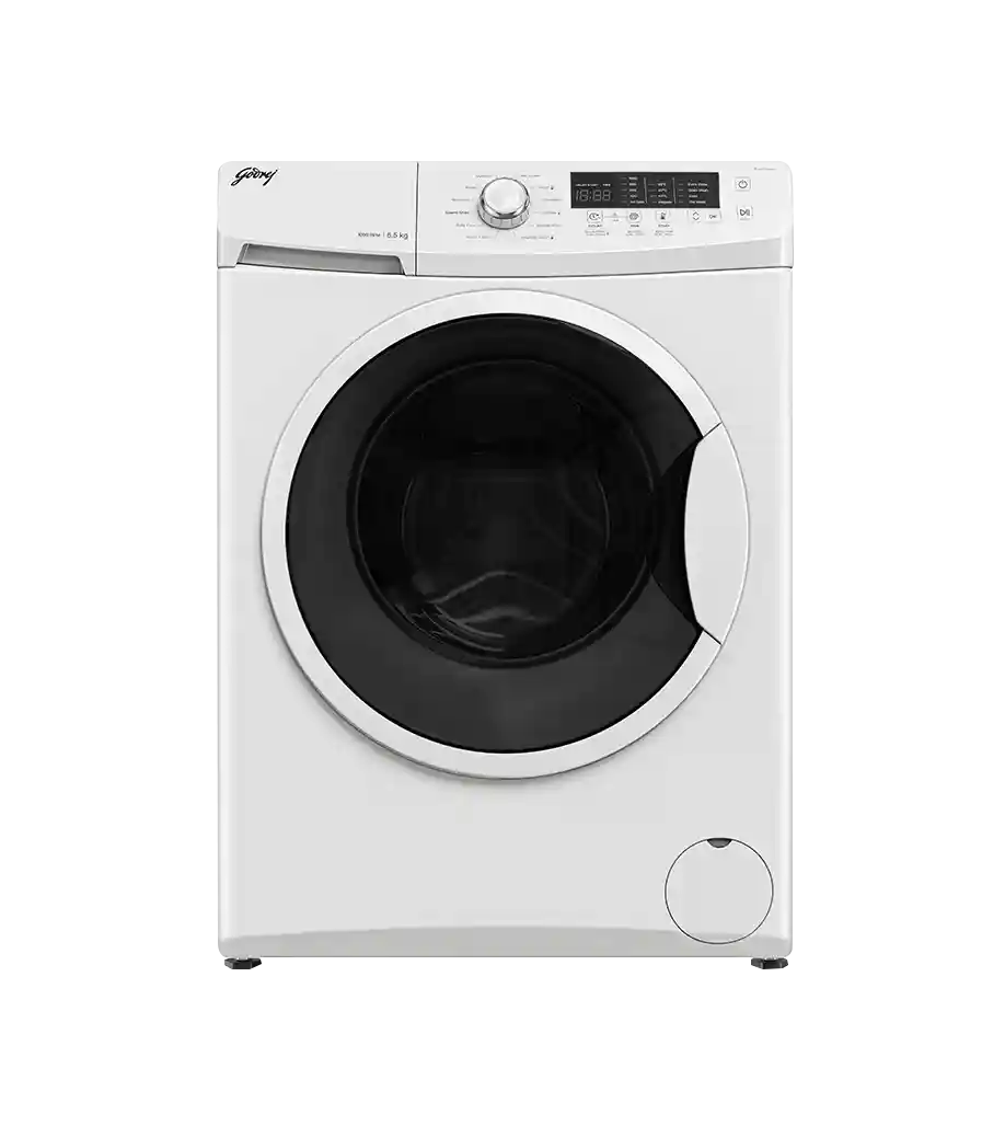 Godrej 6.5 kg AI Powered, FabriSafe Drum, Eco Wash Fully Automatic Front Load White (WFEON CRS 6510 5.0 FKEDM E GLWH)