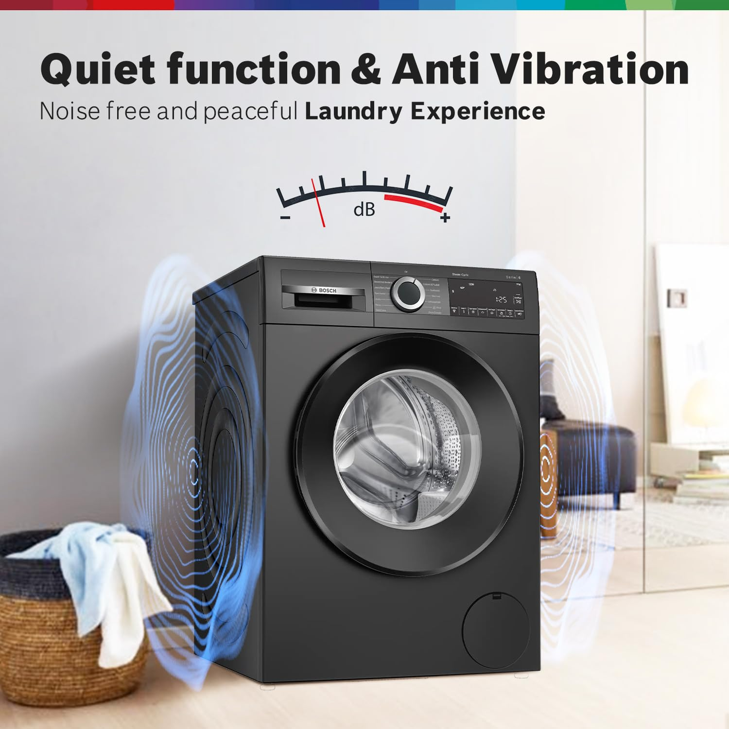 BOSCH 9 kg Fully Automatic Front Load with In-built Heater Grey (WGA1420TIN)