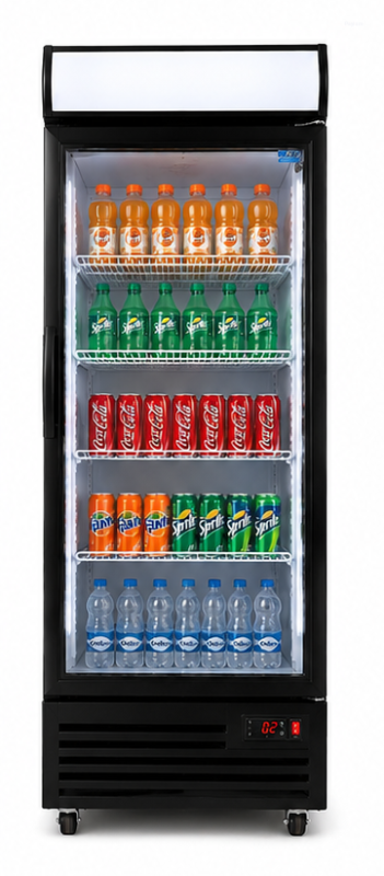 FREEZEWELL 380L Visi Cooler Single And Glass Door